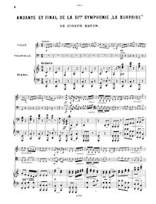 Partition de piano, Symphony No.94 en G major “Paukenschlag”