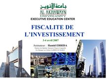 Fiscalite et Investissement au Maroc