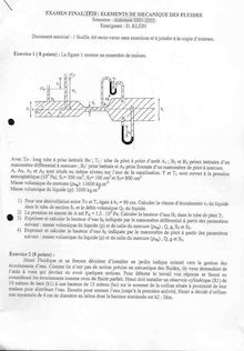 Eléments de mécanique des fluides 2001 Tronc Commun Université de Technologie de Belfort Montbéliard