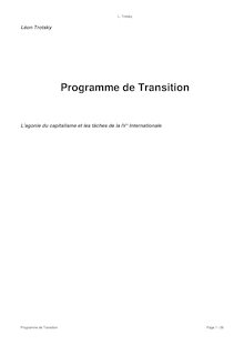 Programme de Transition