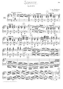 Partition complète, Piano Sonata No.16, G major, Beethoven, Ludwig van par Ludwig van Beethoven