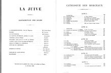 Partition Title page, Contents, et Overture, La Juive, Die Judin / The Jewess / Еврейка (Дочь кардинала / The Cardinal s Daughter - Soviet version)