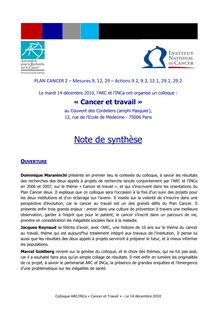 20101214-Synthèse colloque ARC-INCa_reluNA