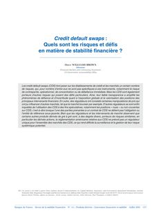 revue-stabilite-financiere-de-juillet-2010-etude-16-Credit-default -swaps-risques-et-defis