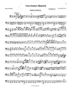 Partition violoncelles, Sinfonia concertante, Sinfonia Concertante