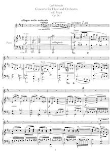 Partition complète et flûte , partie, flûte Concerto, Op.283