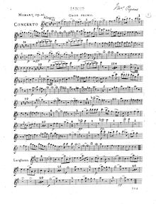Partition hautbois 1, Piano Concerto No.26, Krönungskonzert ; Coronation Concerto