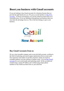 Buy PVA Gmail Accounts