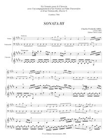 Partition , Moderato - clavecin (partition compléte), 6 sonates pour clavecin