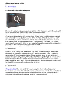 Q7 bitkisel ozlu hapi