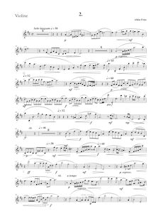 Partition , Sehr langsam, partition de violon, Sonate für Violine und Klavier  Frühling 
