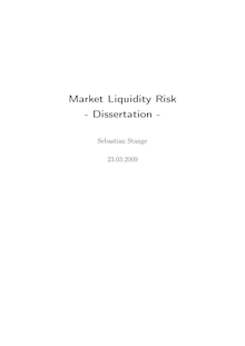 Market liquidity risk [Elektronische Ressource] / Sebastian Stange