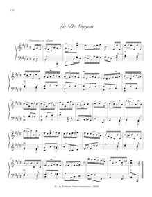Partition , La de Guyon, Pièces de clavecin, Du Phly, Jacques