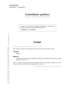 Antonymie, Connotations positives