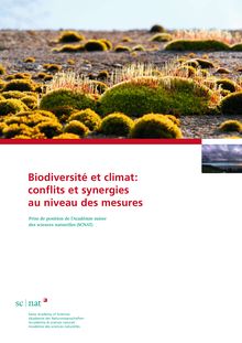 Biodiversité et climat : conflits et synergies au niveau des mesures