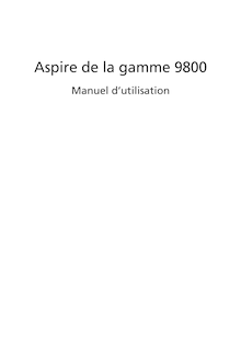 Notice Ordinateur portable Acer  Aspire 9800