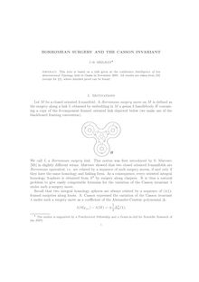 BORROMEAN SURGERY AND THE CASSON INVARIANT
