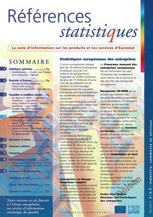 Références statistiques. Numéro 3/99 - Industrie, commerce et services