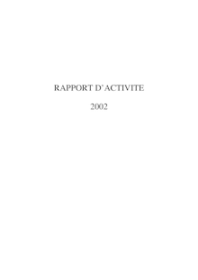 Commission nationale des comptes de campagne et des financements politiques : rapport d activité 2002