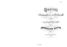 Partition parties complètes, corde quatuor, Op.32, David, Ferdinand