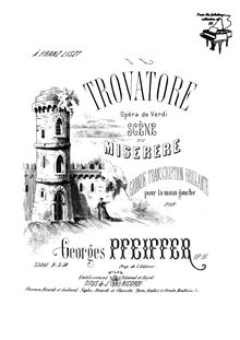 Partition de piano, Il Trovatore, Verdi, Giuseppe par Giuseppe Verdi