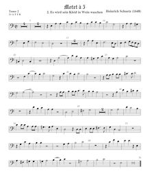 Partition ténor viole de gambe 3, basse clef, Geistliche Chor-Music, Op.11 par Heinrich Schütz