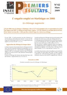 L’enquête emploi en Martinique en 2008