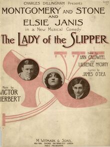 Partition Vocal Score, pour Lady of pour Slipper, Musical Comedy in Three Acts