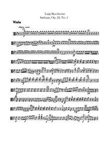 Partition altos, 6 Symphonies, G.493-498 (Op.21), B♭ major (No.1)