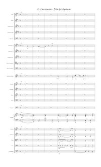 Partition Lacrimosa, Misa de Requiem en do sostenido menor, C♯ minor
