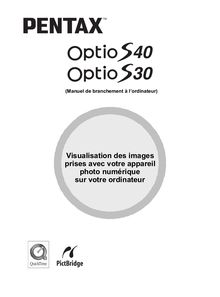 Notice Appareil Photo numériques Pentax  Optio S40