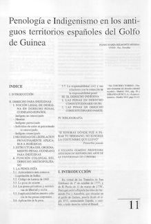 Penología e Indigenismo en los antiguos territorios españoles del Golfo de Guinea
