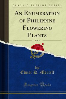 Enumeration of Philippine Flowering Plants
