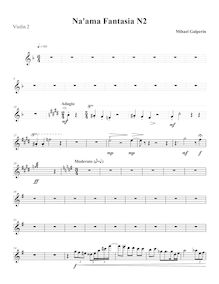 Partition violon 2, Naama Fantasia n.2, Galperin, Mihael