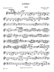 Partition de violon, en Arcady, Op.16, Nevin, Ethelbert