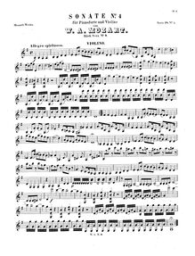 Partition de violon, violon Sonata, Violin Sonata No.4