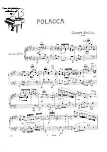 Partition complète, Polacca, Op.19, Martucci, Giuseppe