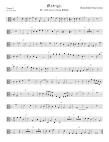 Partition ténor viole de gambe 2, alto clef, Madrigali a 5 voci, Libro 3 par Benedetto Pallavicino