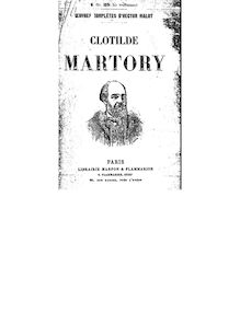 Clotilde Martory / par Hector Malot