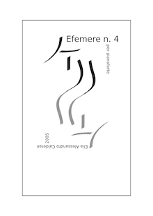 Partition Efemere No.4 - partition complète, Efemere, Calderan, Elia Alessandro
