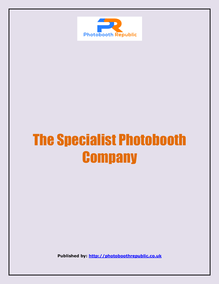 The Specialist Photobooth Company