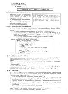Iutreims programmation objet   1ere annee 2003 info programmation objet 1ere annee informatique semestre 1