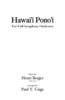 Partition compléte, Hawai i Pono i, Berger, Henry