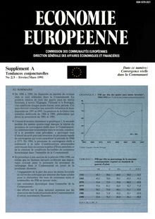 ÉCONOMIE EUROPÉENNE. Supplément A Tendances conjoncturelles No 2/3 - Février/Mars 1991