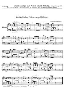 Partition complète, Stimmungsbildchen, Graben-Hoffmann, Gustav