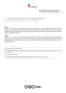 Le concept de science chez Jacques Rohault - article ; n°3 ; vol.30, pg 225-240