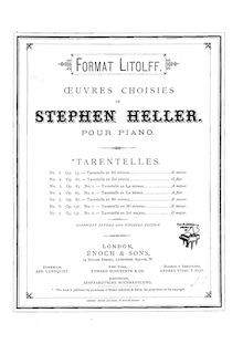 Partition complète, Tarantelle No.1, Op.53, Tarantelle in E minor