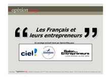 Etude Les Français et leurs Entrepreneurs