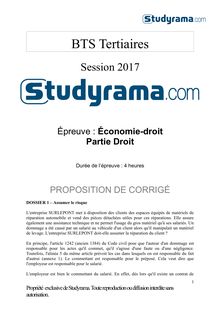 BTS2016-Corrigé-Economie-droit