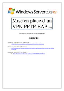 Mise en place d un VPN PPTP sous Windows Server 2008 R2